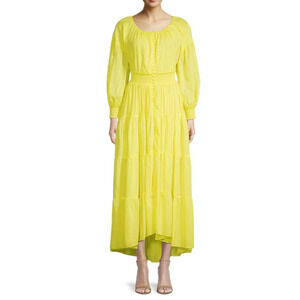Alice + Olivia | Dresses | Nwt Alice Olivia Day Sunburst Sleeve Maxi Dress  Size 6 295 | Poshmark